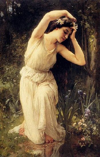 Charles-Amable Lenoir A Nymph In The Forest oil painting image